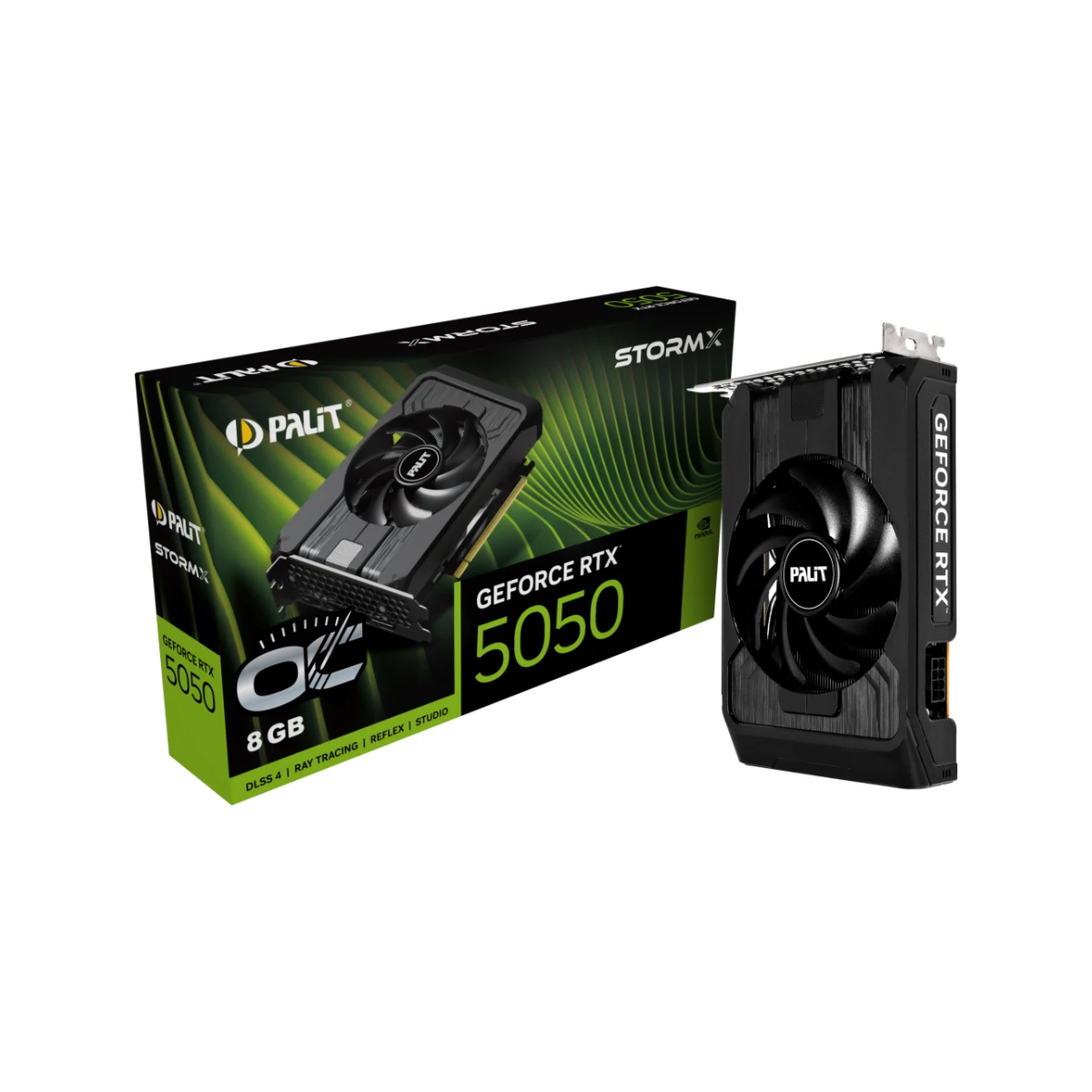 Palit GeForce RTX 5050 StormX OC Graphics Card, 8GB GDDR6, DLSS 4 | NE65050T19P1-GB2070F