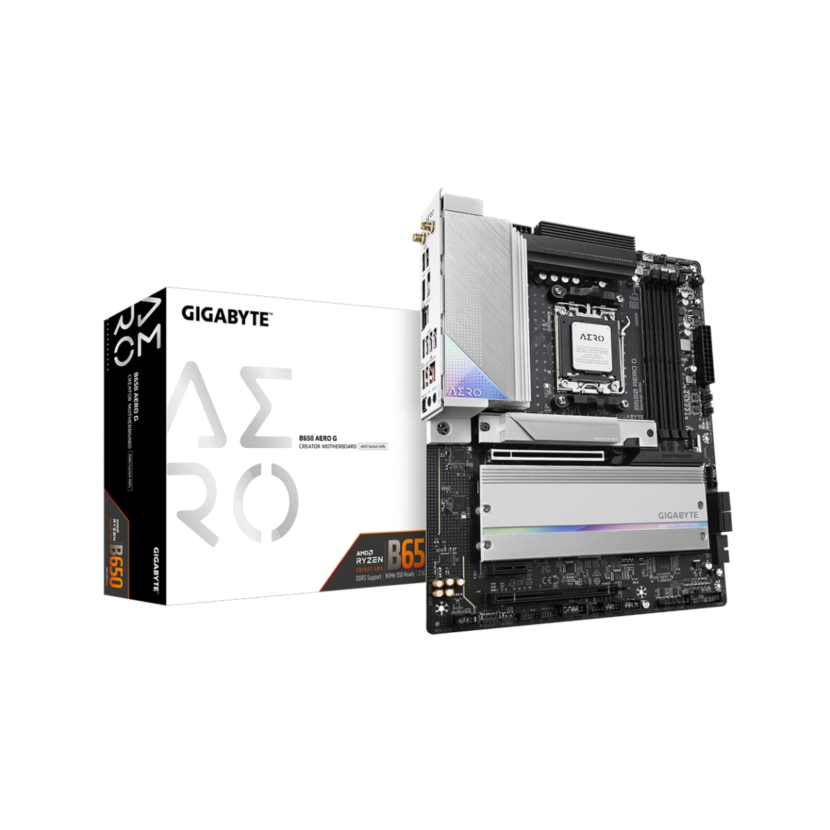 Gigabyte B650 AERO G ATX Gaming Motherboard AMD AM5 DDR5 - B650-AERO-G