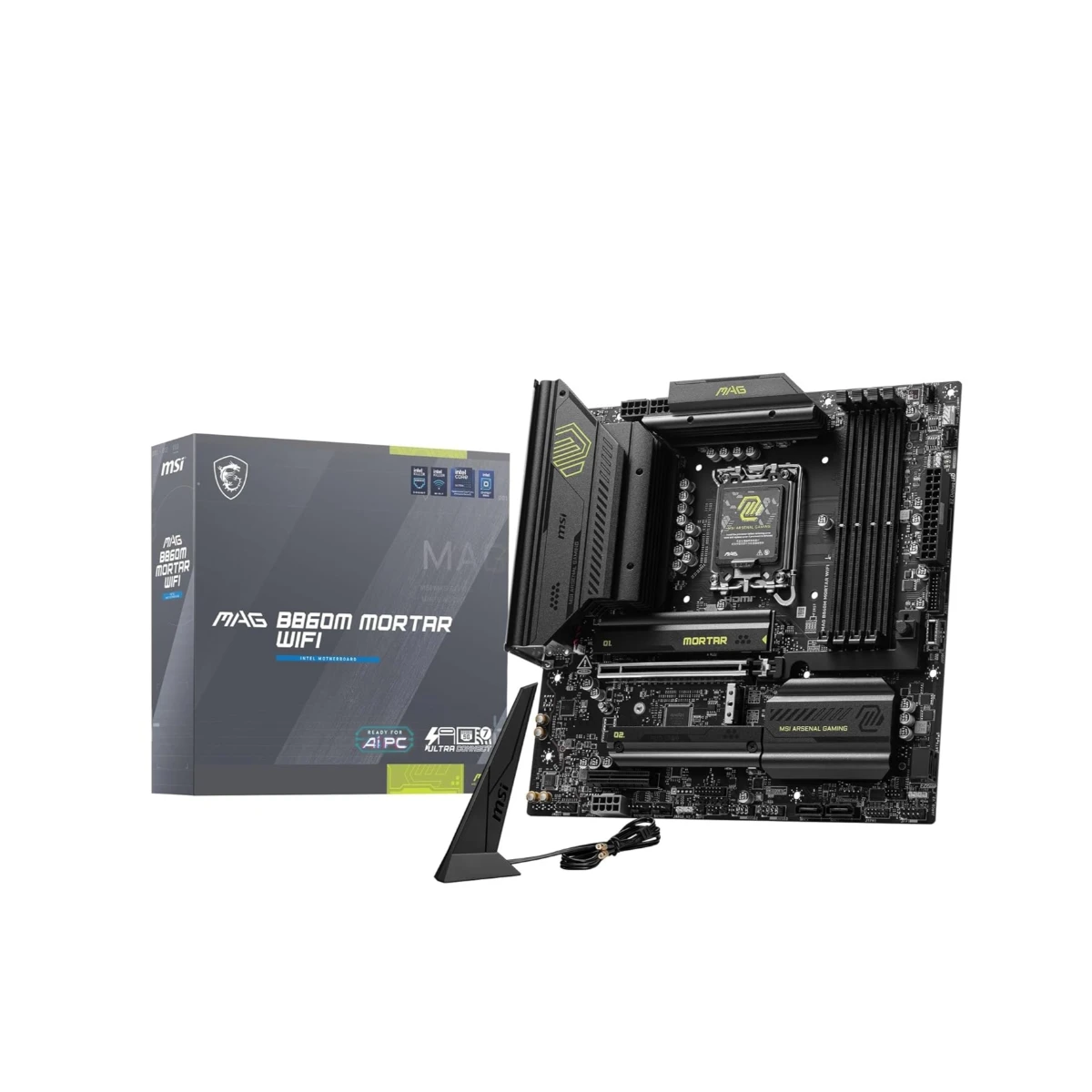 MSI MAG B860M MORTAR WiFi LGA Micro-ATX Motherboard | 911-7E40-002