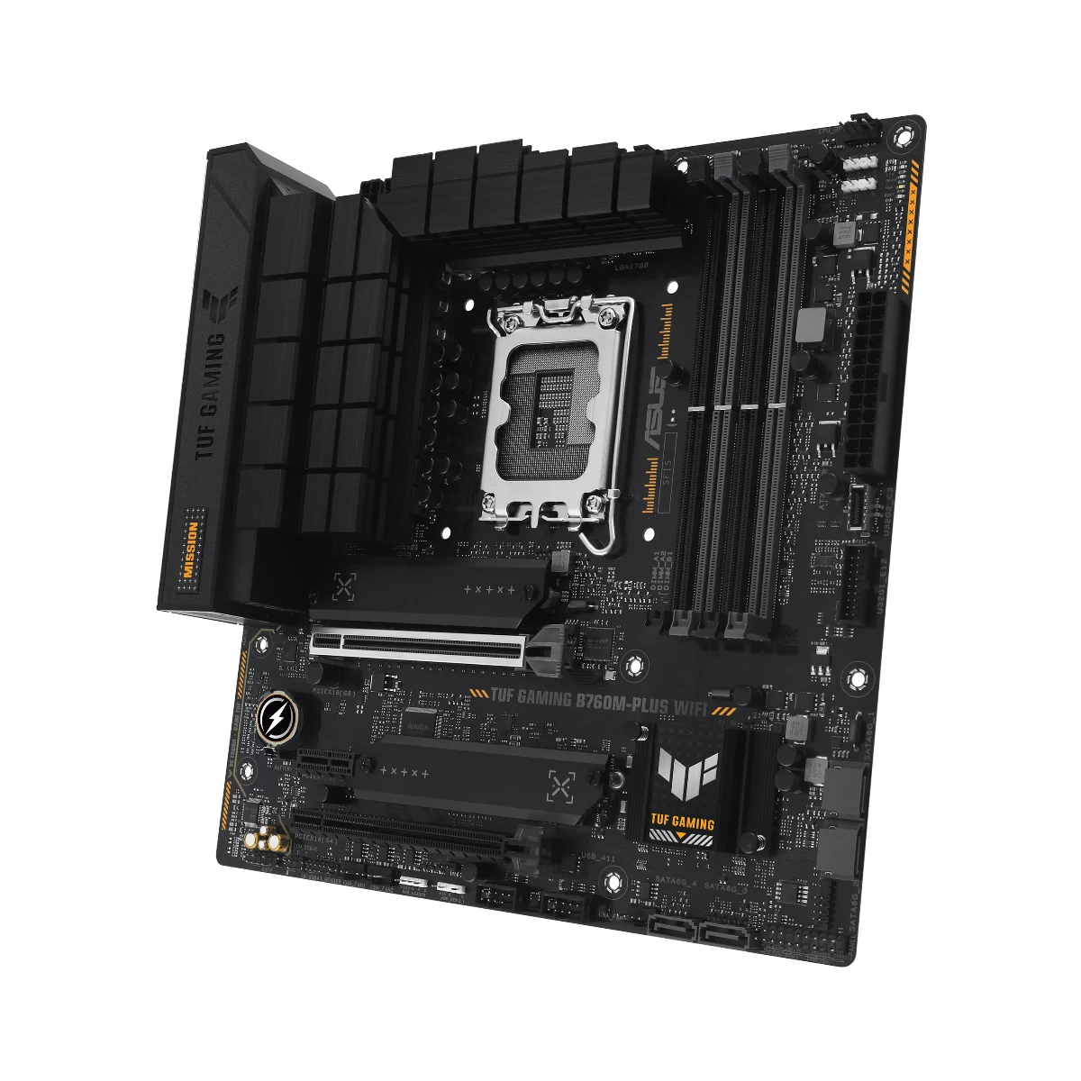 ASUS TUF GAMING B760M-PLUS WiFi DDR4 Micro-ATX Motherboard Intel LGA 1700 - 90MB1ET0-M0EAY0 view 3