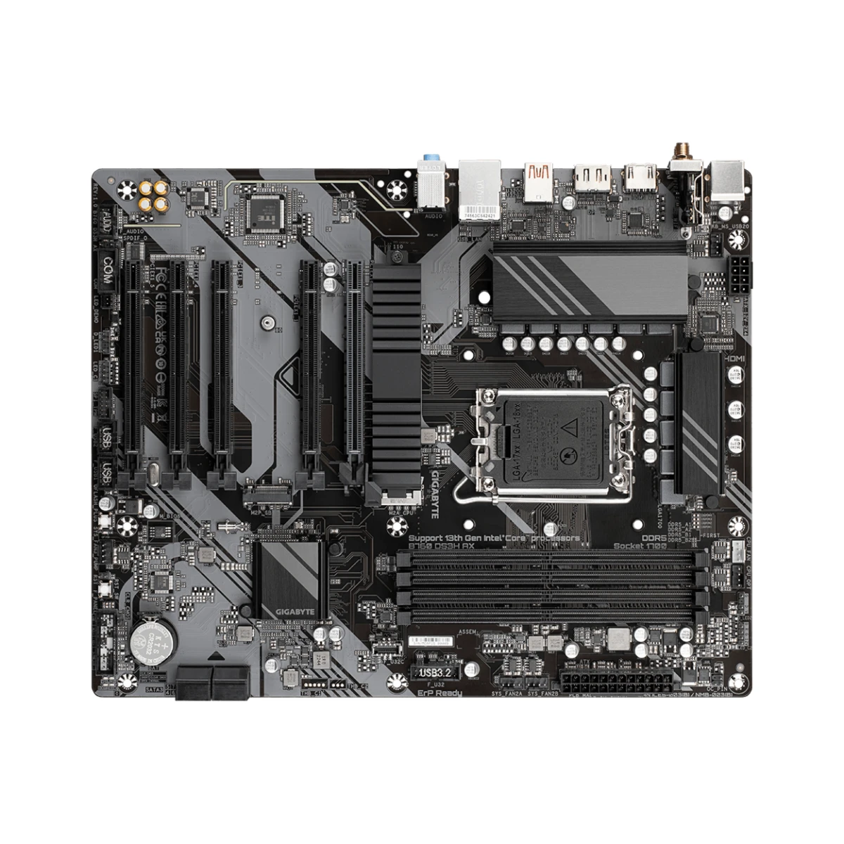 Gigabyte B760 DS3H AX ATX Gaming Motherboard Intel LGA 1700 WiFi 6 | B760-DS3H-AX view 4