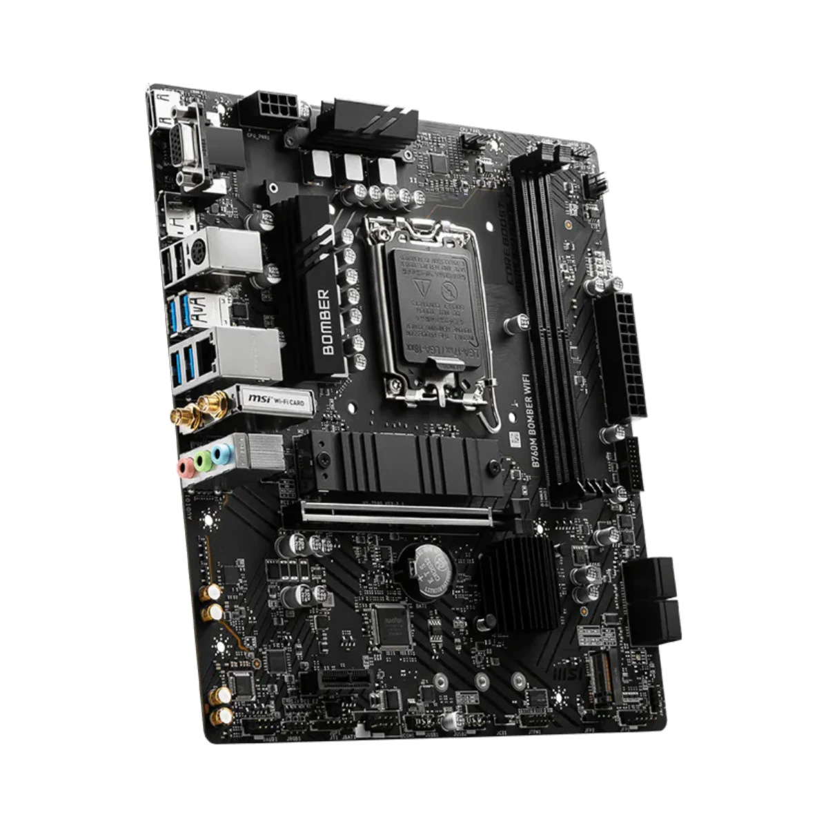 MSI B760M BOMBER WIFI DDR5 Micro-ATX Motherboard | 911-7D90-061 view 3