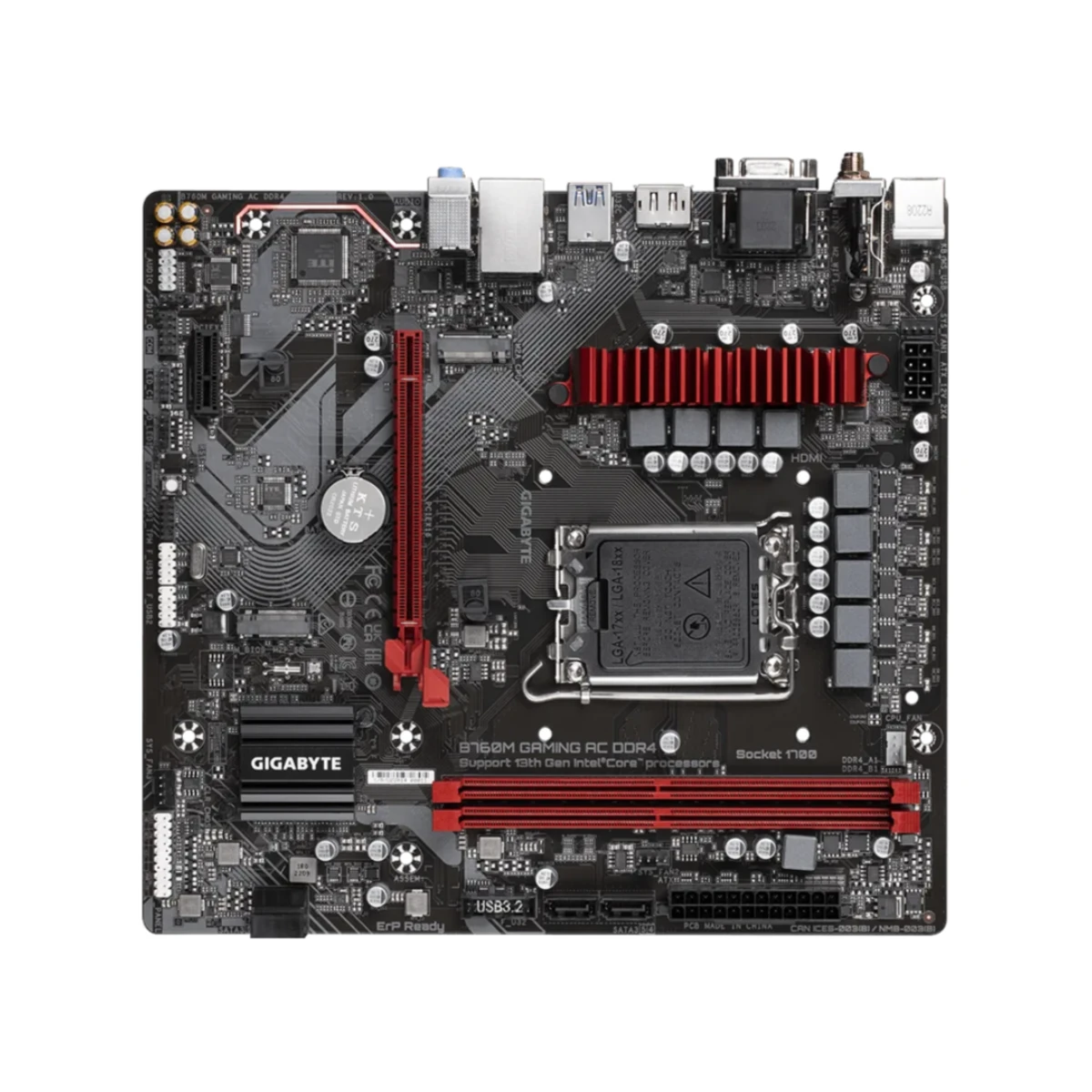 GIGABYTE B760M GAMING AC DDR4 Micro-ATX Motherboard – Intel LGA1700 | B760M-GAMING-AC-DDR4 view 4
