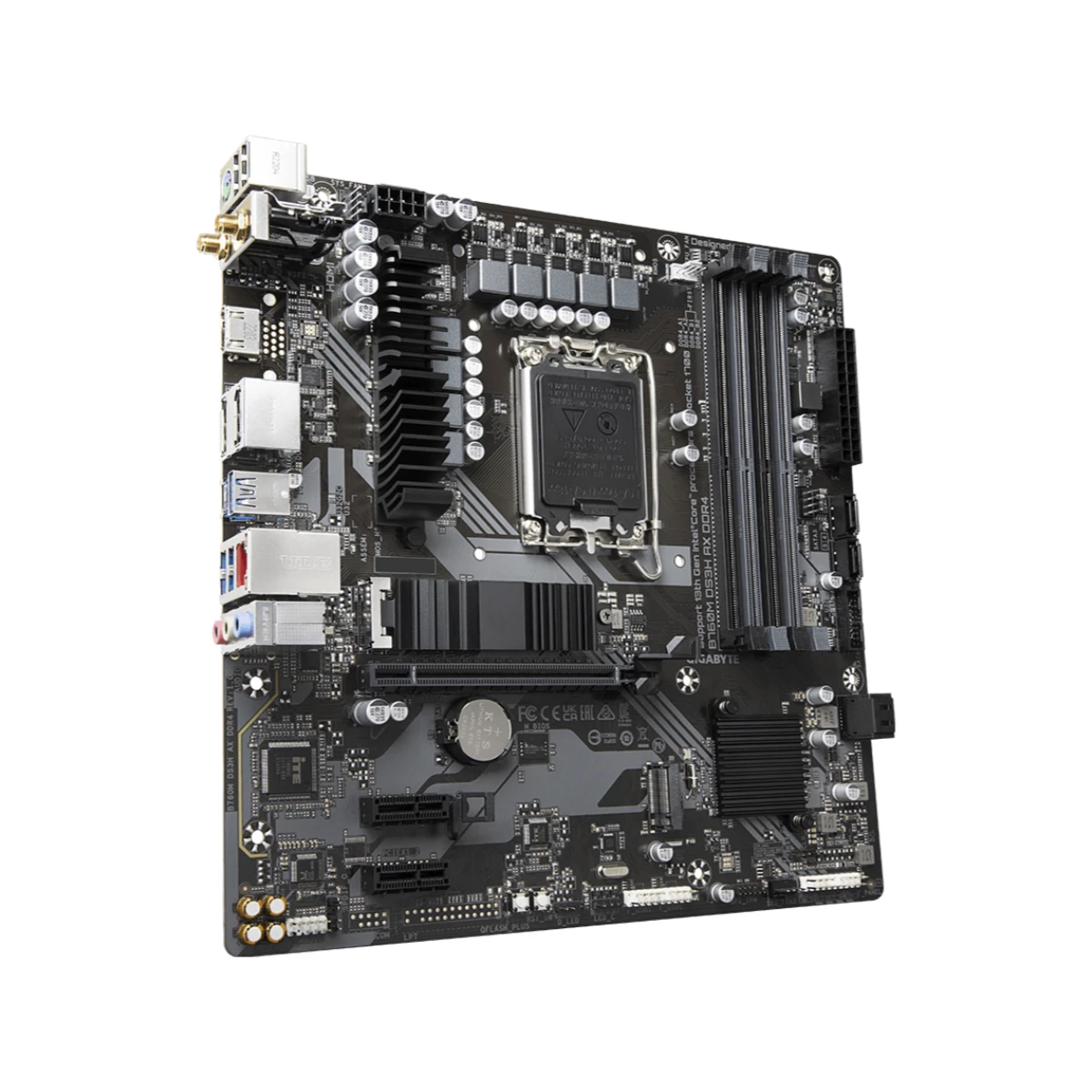 Gigabyte B760M DS3H AX DDR4 Micro-ATX Gaming Motherboard Intel LGA 1700 | B760M-DS3H-AX-DDR4 view 3