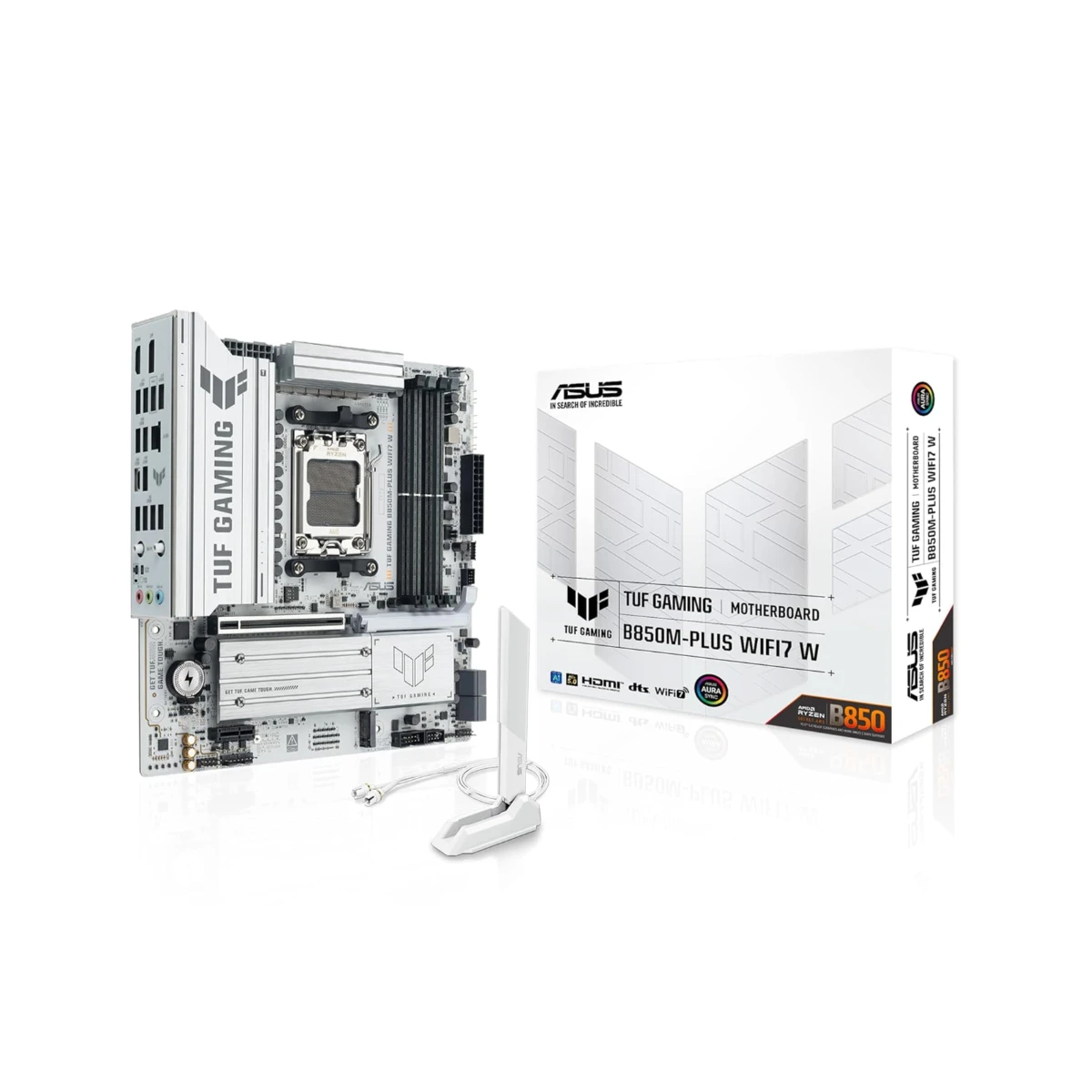ASUS TUF GAMING B850M-PLUS WiFi7 W AM5 DDR5 Micro-ATX Motherboard | 90MB1MD0-M0EAY0