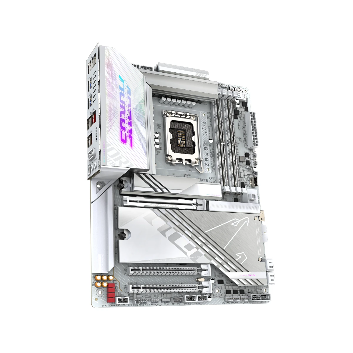 Gigabyte Z890 AORUS PRO ICE LGA 1851 ATX Gaming Motherboard – White | Z890-AORUS-PRO-ICE view 3