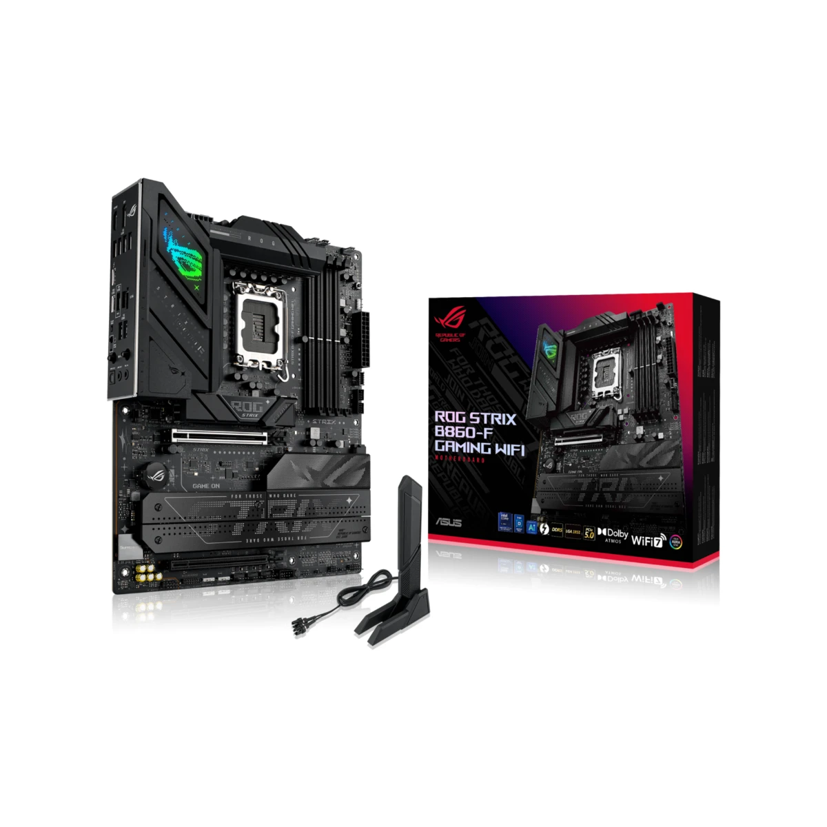 ASUS ROG STRIX B860-F GAMING WIFI LGA 1851 ATX Motherboard – Black | 90MB1JG0-M0EAY0