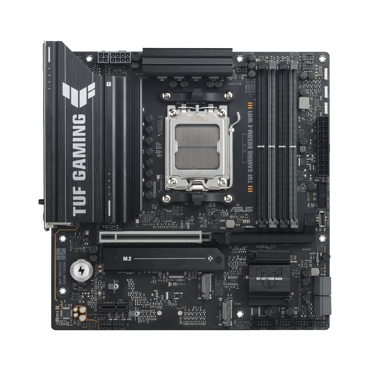 ASUS TUF GAMING B850M-E WIFI AM5 DDR5 PCIe 5.0 Micro-ATX Motherboard | 90MB1LS0-M0EAY0 view 2