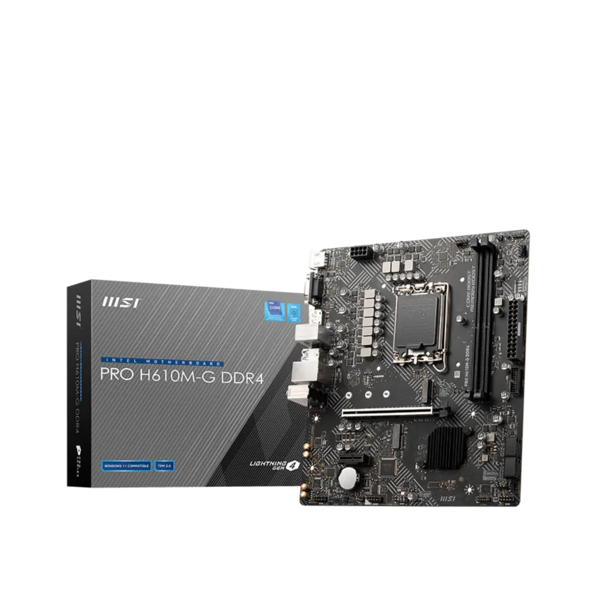 MSI PRO H610M-G DDR4 Intel LGA 1700 Micro-ATX Motherboard - 911-7D46-205