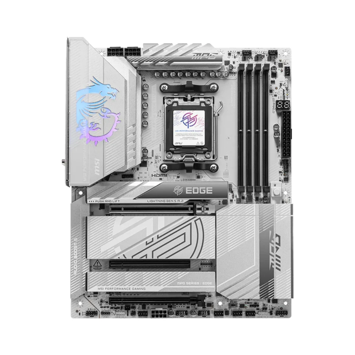MSI MPG X870E EDGE TI WIFI AM5 ATX Gaming Motherboard – White | 911-7E59-001 view 2