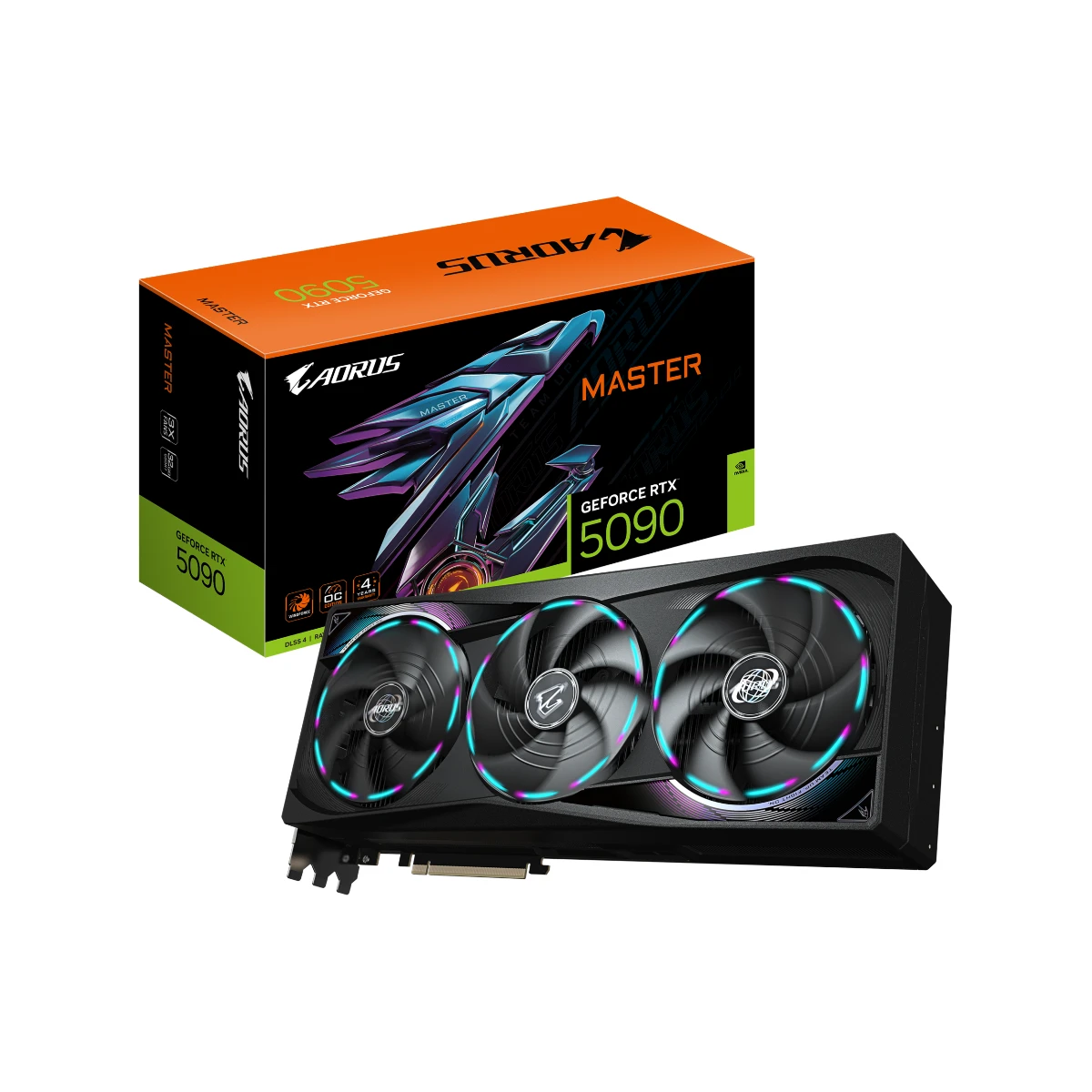 GIGABYTE AORUS GeForce RTX 5090 MASTER Graphics Card, 32GB GDDR7, DLSS 4 - GV-N5090AORUS-M-32GD
