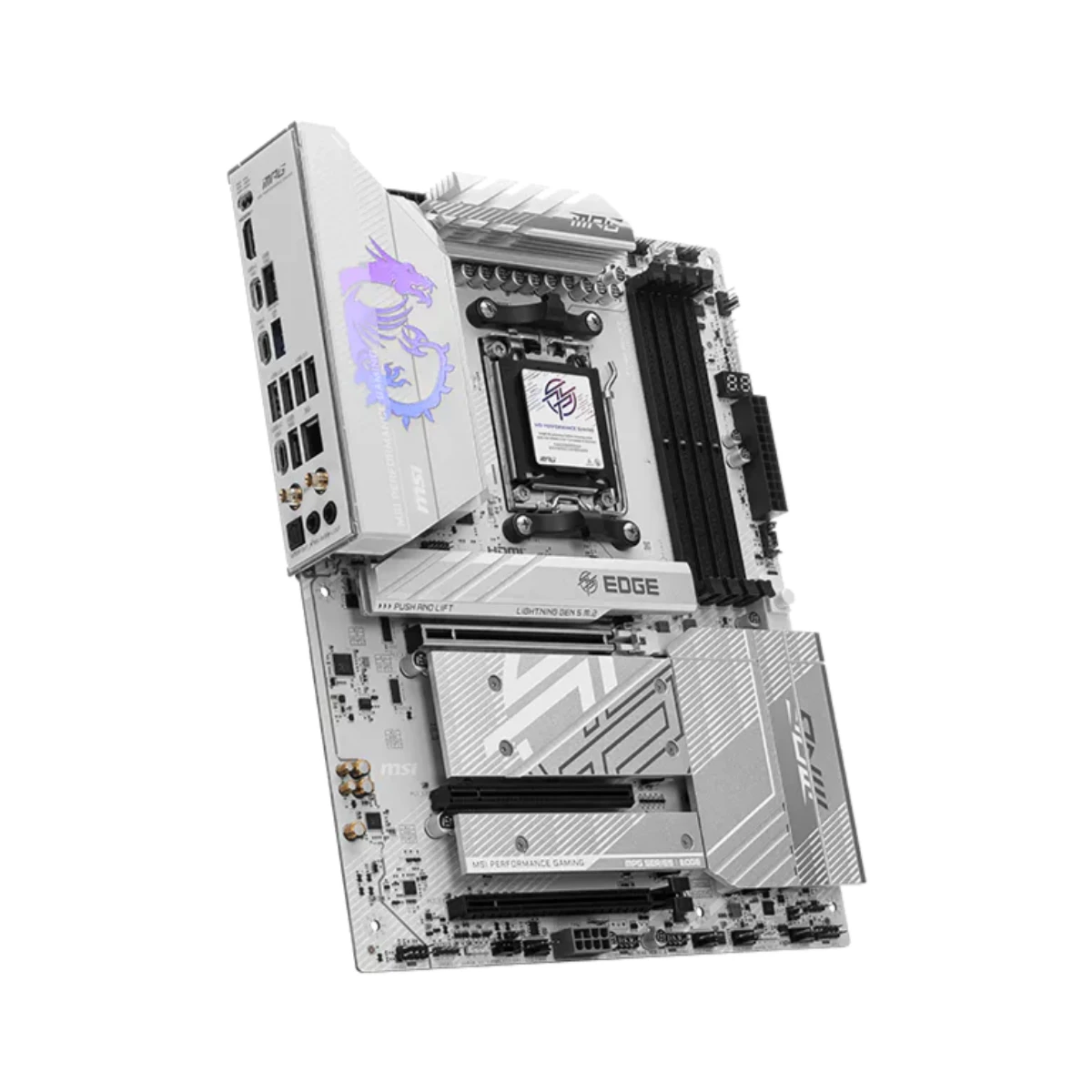 MSI MPG B850 EDGE TI WIFI AMD AM5 ATX Motherboard - White | 911-7E62-001 view 3