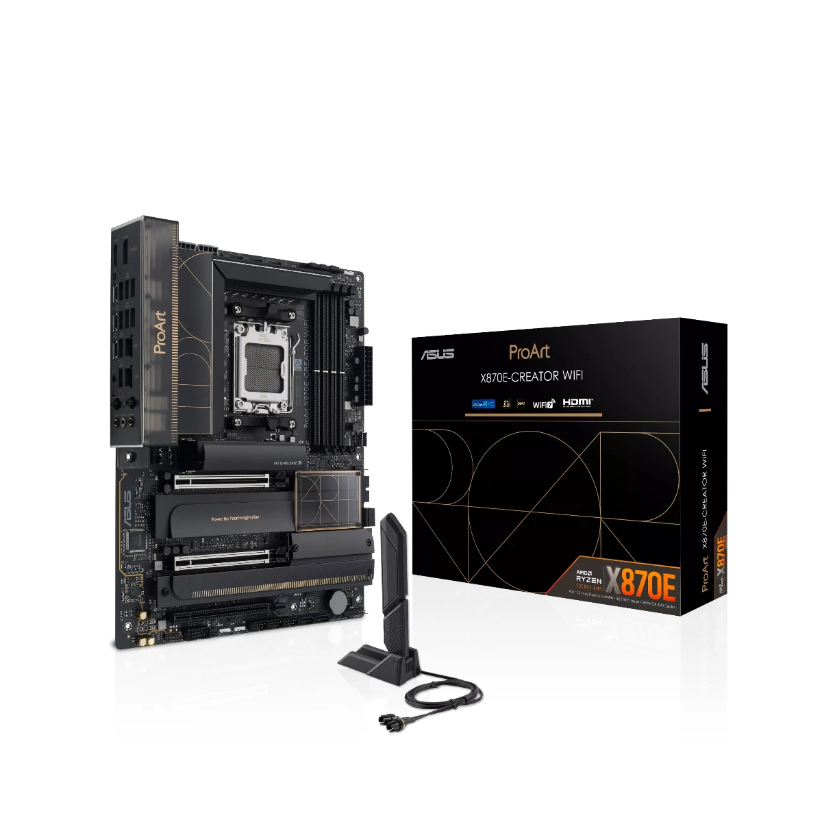 ASUS PROART X870E-CREATOR WIFI DDR5 AMD AM5 ATX Motherboard - 90MB1IG0-M0EAY0