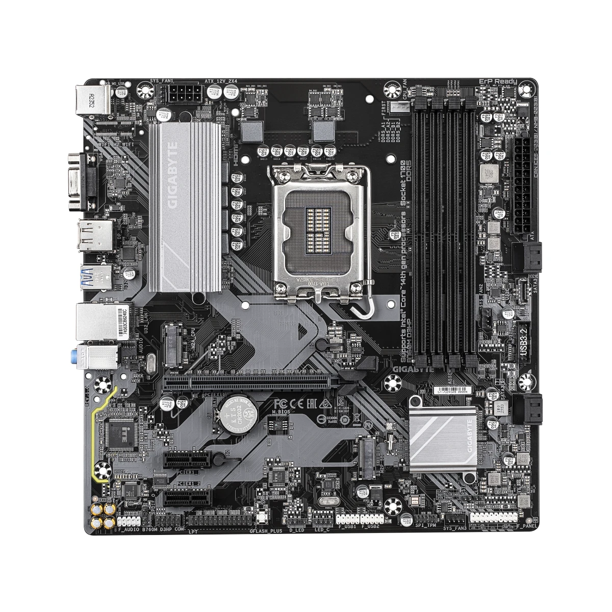 Gigabyte B760M D3HP DDR4 Micro-ATX Motherboard | B760M-D3HP view 2