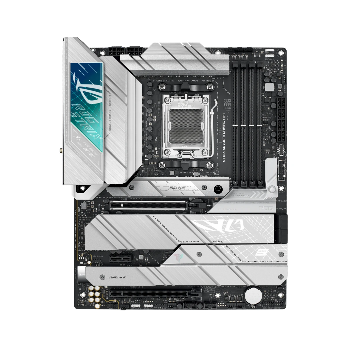 ASUS ROG Strix X670E-A Gaming WiFi AMD AM5 DDR5 ATX Motherboard | 90MB1BM0-M0EAY0 view 2