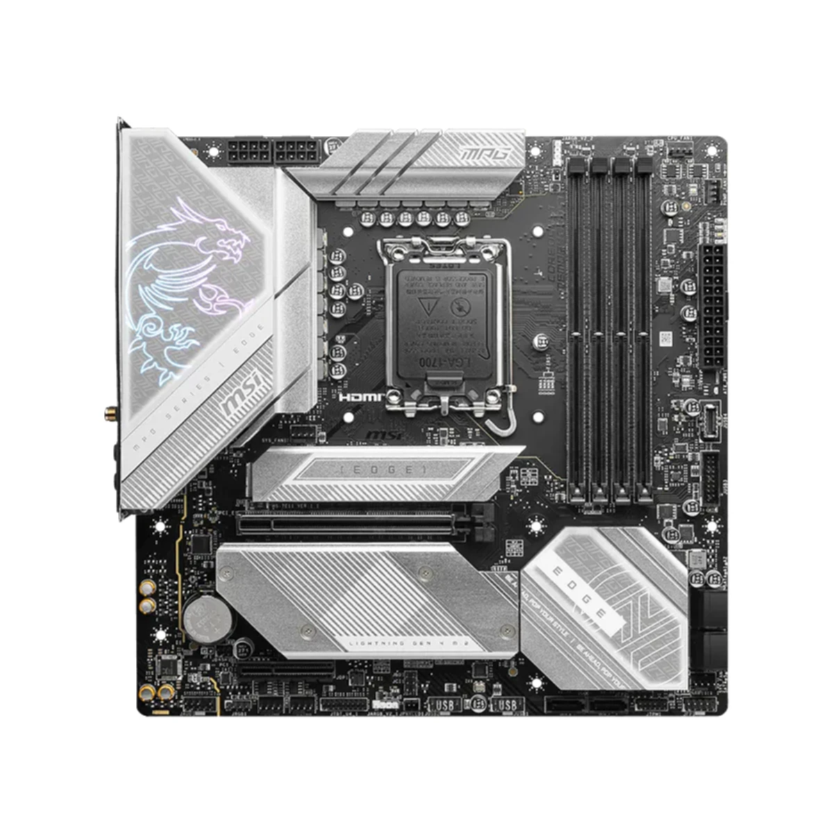 MSI MPG B760M EDGE TI WIFI DDR5 LGA1700 Micro-ATX Intel Motherboard | 911-7E11-002 view 2