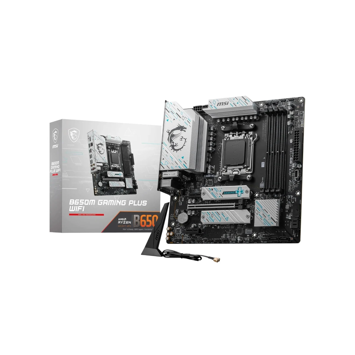 MSI B650M GAMING PLUS WIFI AM5 Micro-ATX Gaming Motherboard | 911-7E24-008