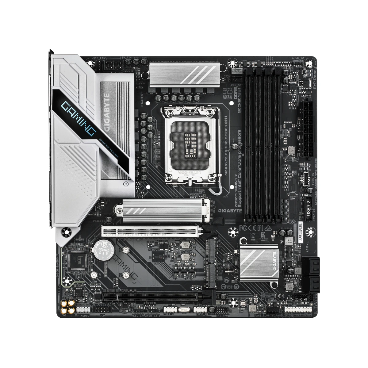 Gigabyte Z890M GAMING X LGA 1851 Micro-ATX Gaming Motherboard | Z890M-GAMING-X view 2
