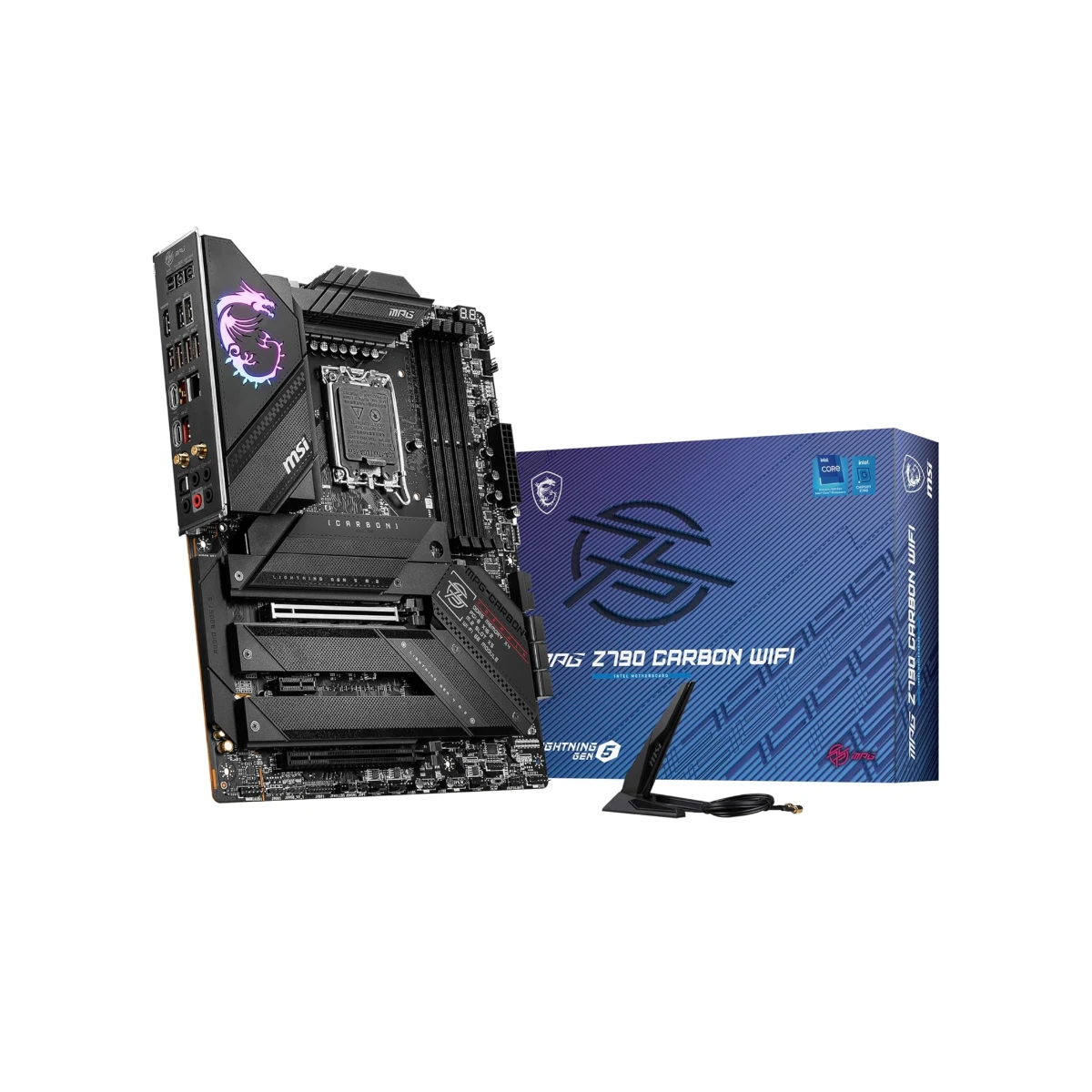 MSI MPG Z790 Carbon WiFi ATX Motherboard – Intel LGA 1700 DDR5 PCIe 5.0, 12th & 13th Gen - 911-7D89-001