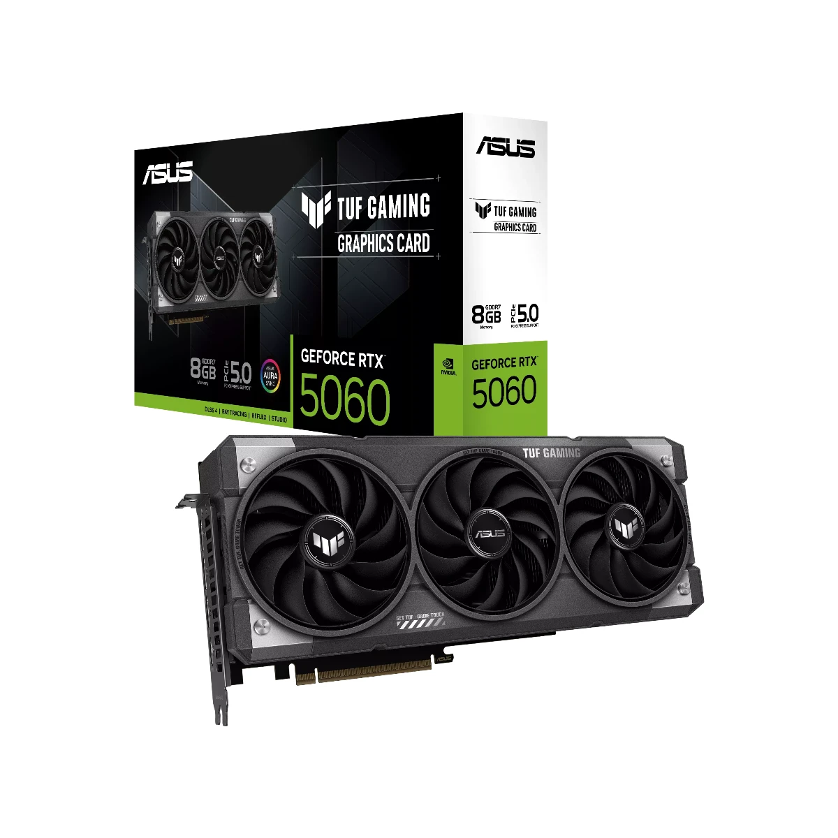 ASUS TUF Gaming GeForce RTX 5060 Graphics Card, 8GB GDDR7, DLSS 4 - 90YV0N01-M0NA00