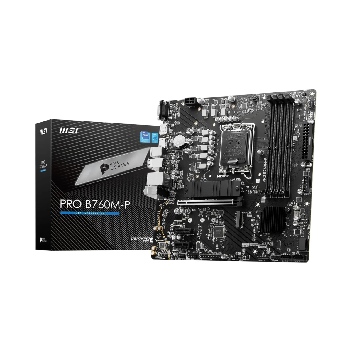 MSI PRO B760M-P DDR5 Micro-ATX Motherboard Intel LGA 1700 - 911-7E02-014