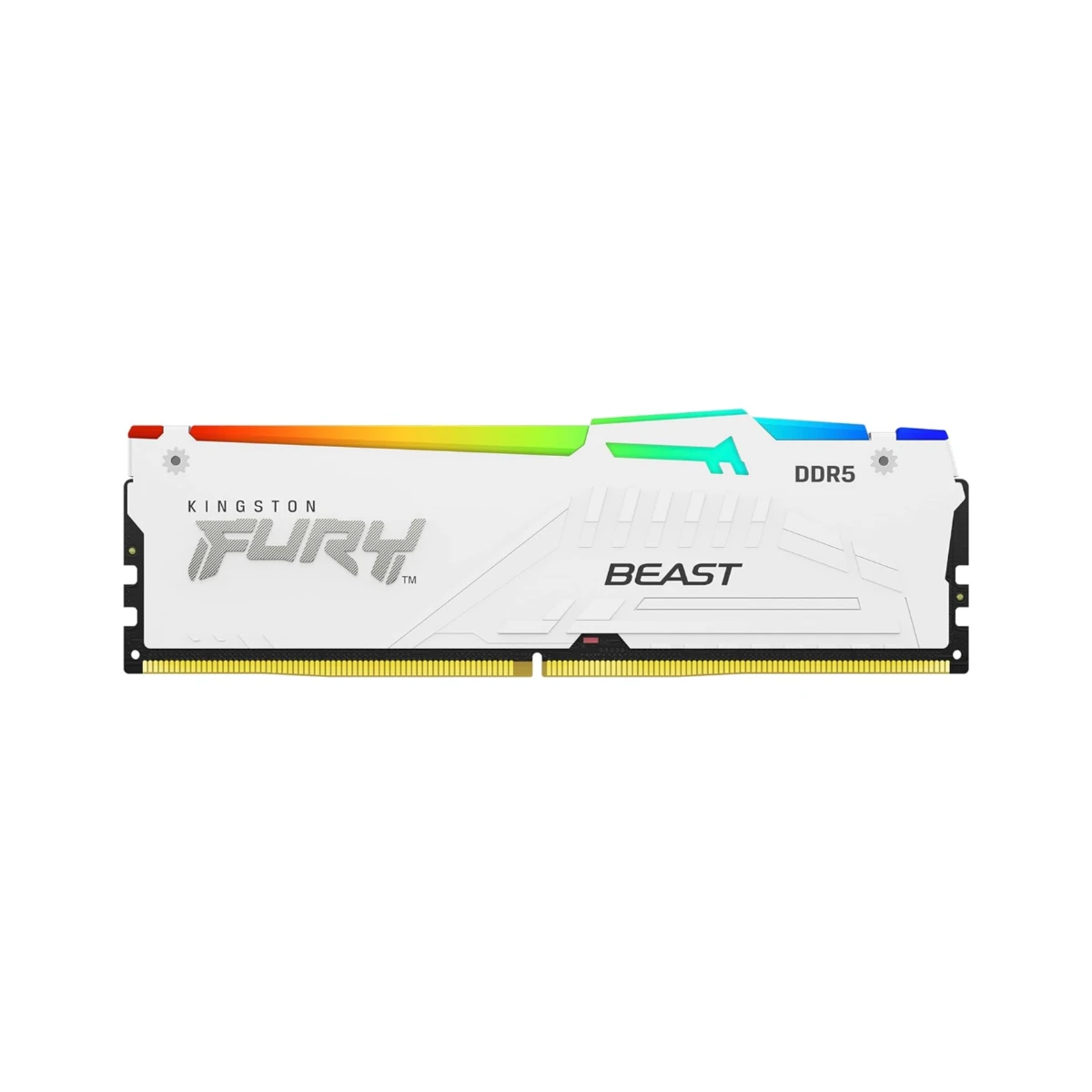 Kingston FURY Beast RGB DDR5 32GB 6000MT/s CL36 Desktop RAM Memory - White - KF560C36BWEA-32