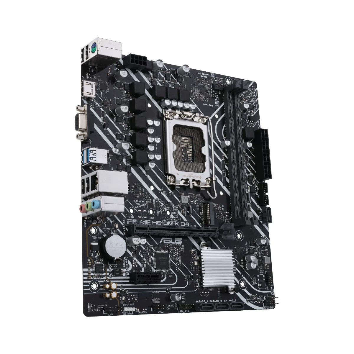 ASUS Prime H610M-K D4 Intel LGA 1700 DDR4 Micro-ATX Motherboard - 90MB1A10-M0EAY0 view 2