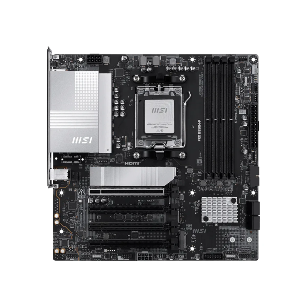 MSI PRO B850M-P AMD AM5 DDR5 mATX Motherboard – Black - 911-7E71-005 view 2