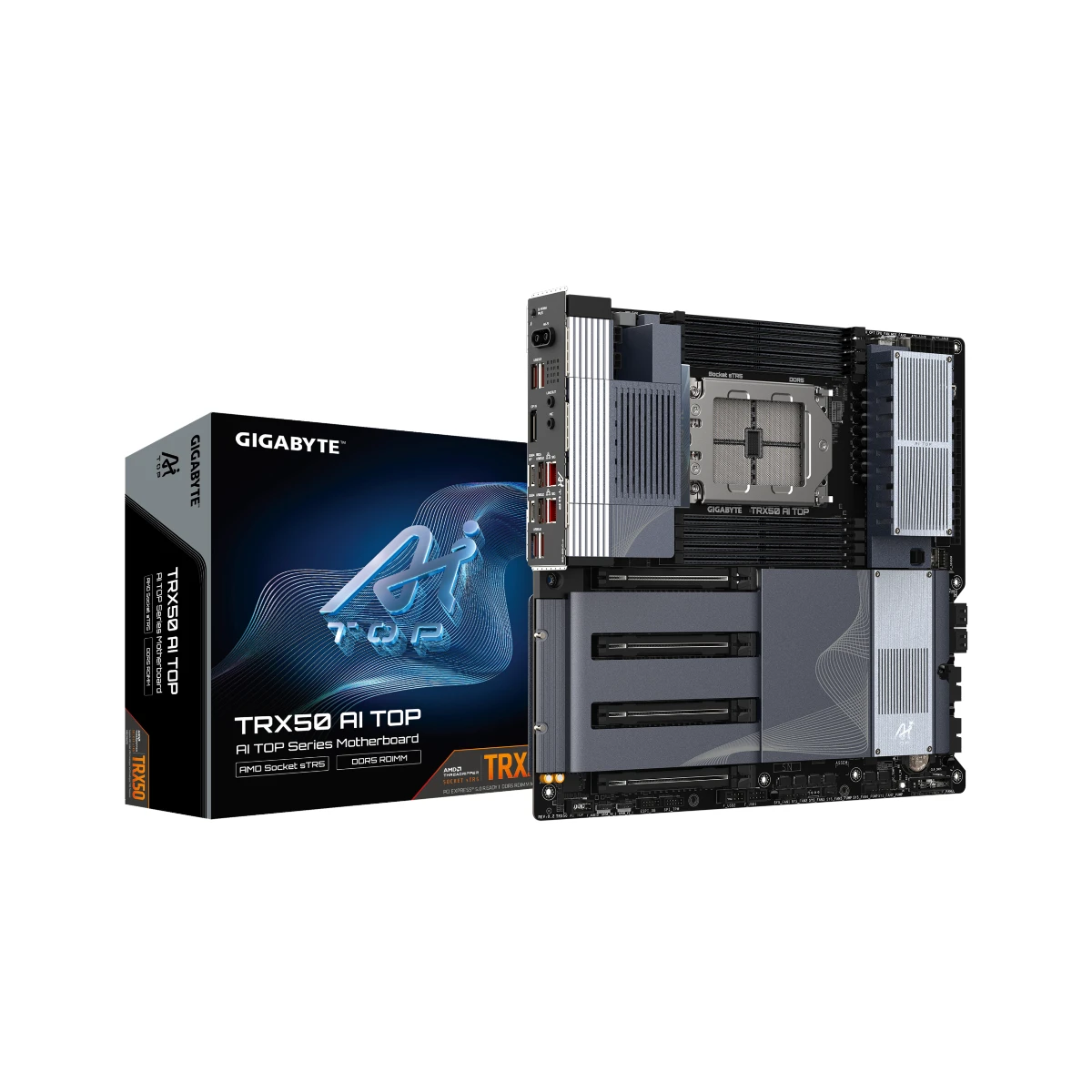 Gigabyte TRX50 AI TOP sTR5 E-ATX Motherboard | TRX50-AI-TOP