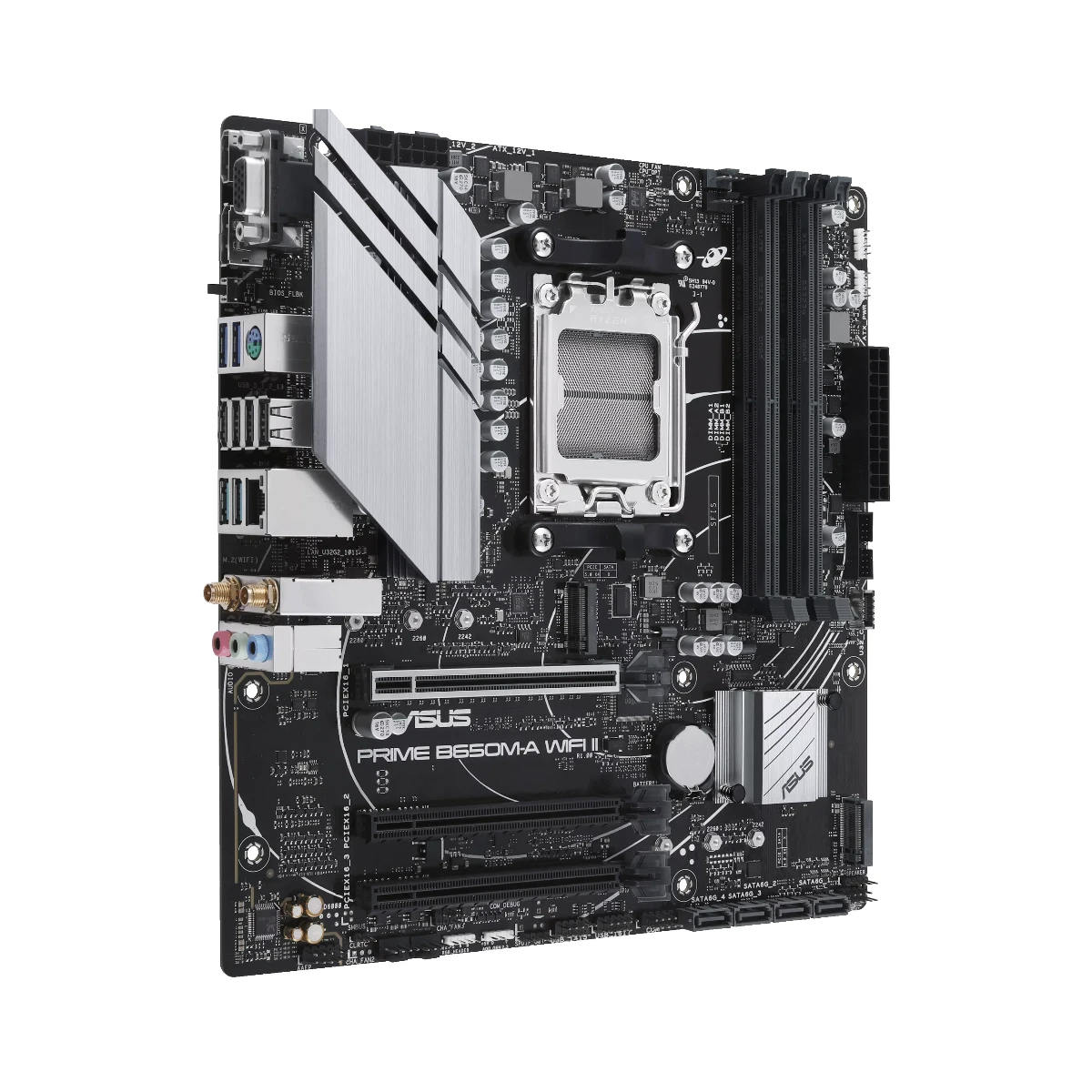 ASUS PRIME B650M-A WIFI II DDR5 Micro-ATX AM5 Motherboard | 90MB1EG0-M0EAY0 view 3