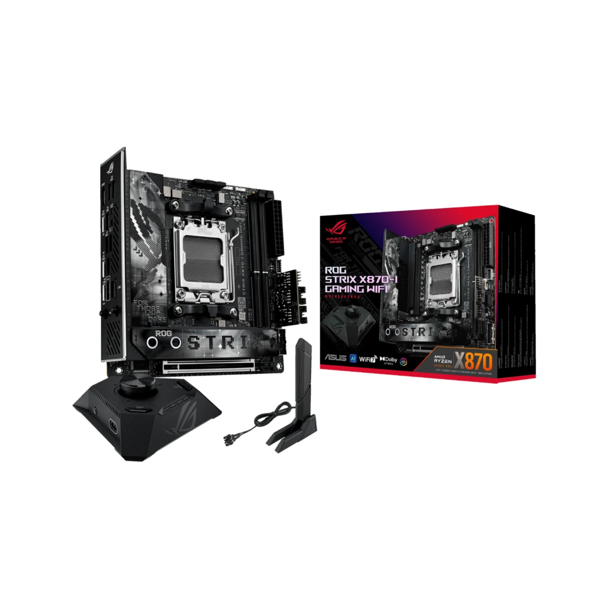 ASUS ROG STRIX X870-I GAMING WIFI AM5 Mini-ITX Gaming Motherboard | 90MB1IW0-M0EAY0