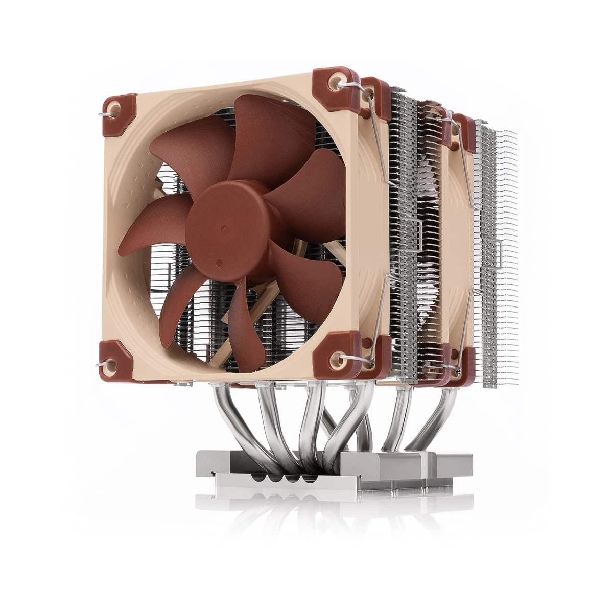 Noctua NH-D9 DX-4677 4U Premium Air CPU Cooler - Brown (Dual 92mm PWM Fans, SSO2 Bearing, 2000 RPM, Intel LGA4677 Support) - NH-D9 DX-4677 4U