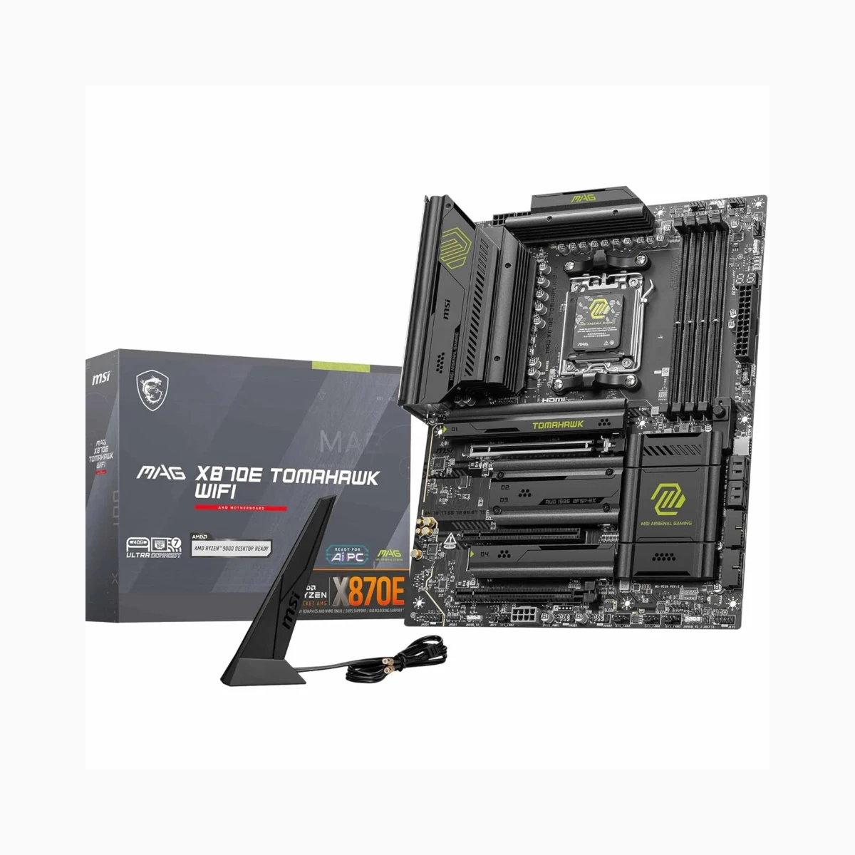 MSI MAG X870E TOMAHAWK WIFI AM5 ATX Motherboard – Black | 911-7E59-006