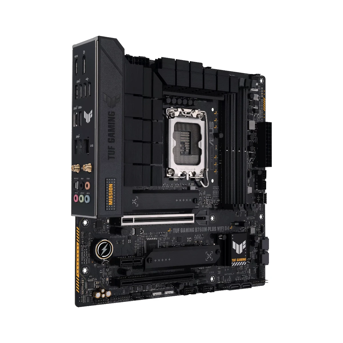 ASUS TUF GAMING B760M-PLUS WiFi D4 Micro-ATX Motherboard Intel LGA 1700 - 90MB1DG0-M0EAY0 view 2