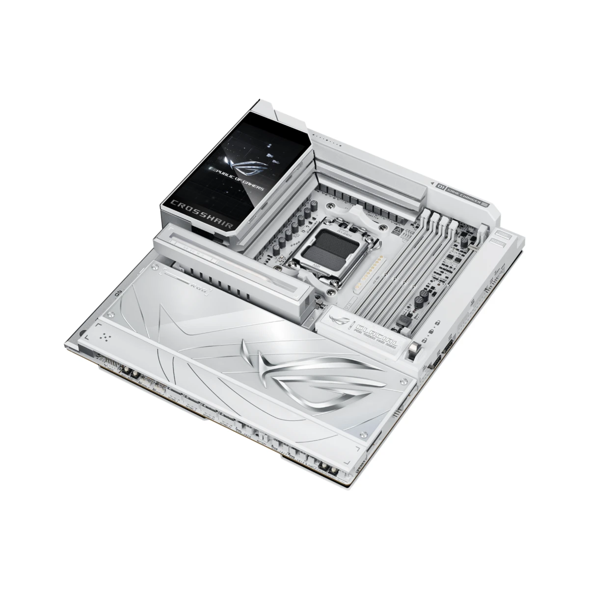 ASUS ROG CROSSHAIR X870E GLACIAL AM5 E-ATX Motherboard | 90MB1NQ0-M0EAY0 view 3