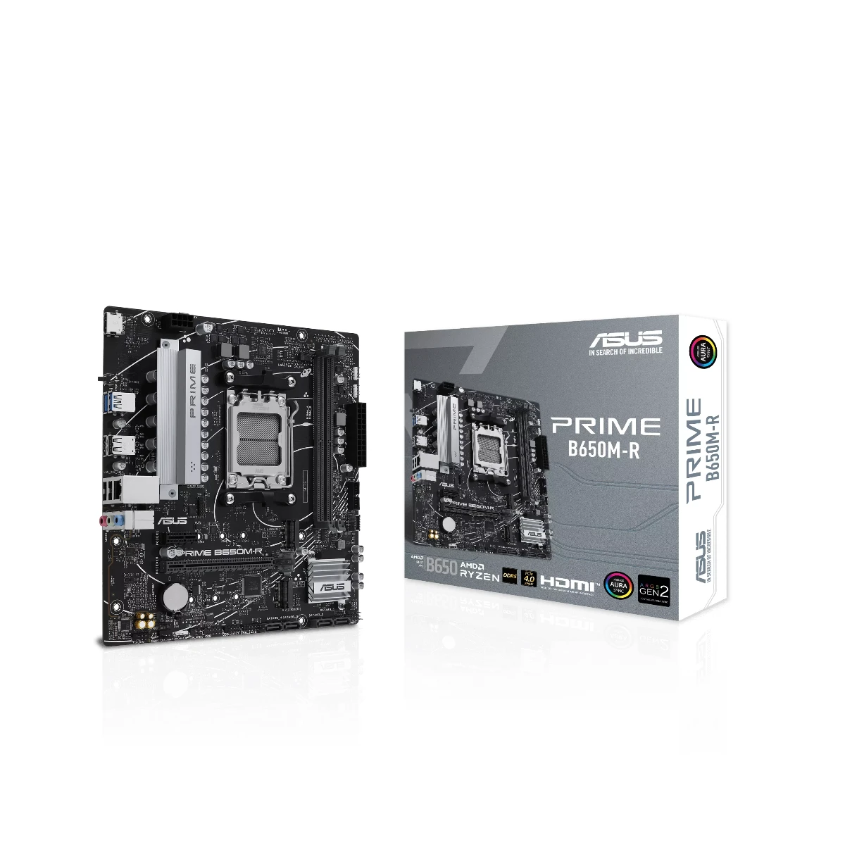 ASUS PRIME B650M-R DDR5 AM5 Micro-ATX Gaming Motherboard – Black - 90MB1H30-M0EAY0