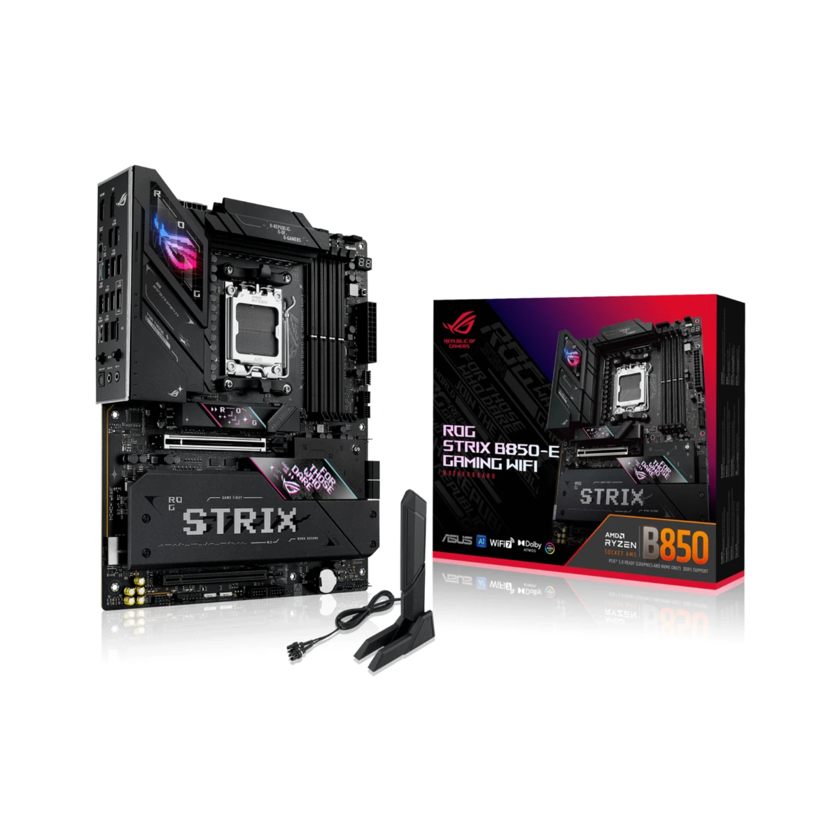 ASUS ROG STRIX B850-E GAMING WIFI AM5 ATX Gaming Motherboard | 90MB1J60-M0EAY0