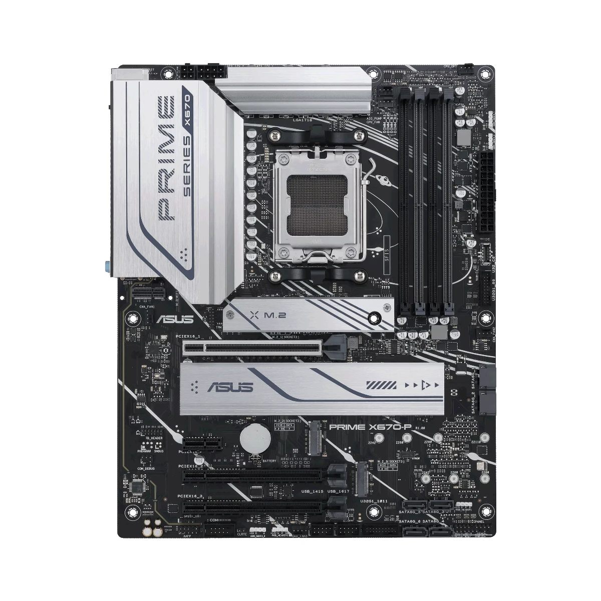 ASUS Prime X670-P AMD AM5 ATX DDR5 Motherboard for Ryzen 7000 Series - 90MB1BU0-M0EAY0 view 2