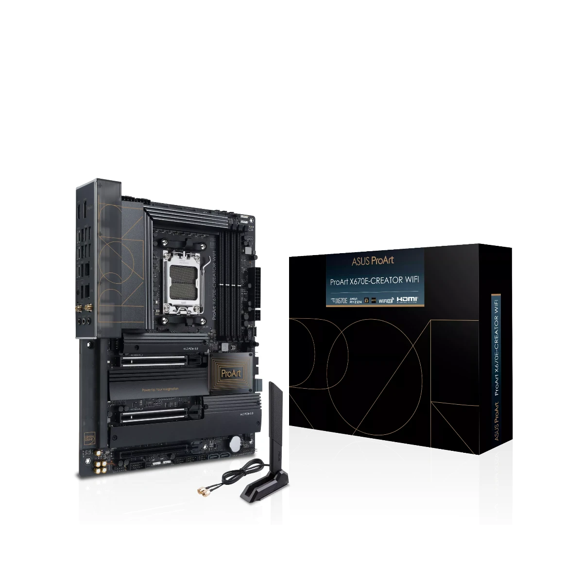 ASUS ProArt X670E-CREATOR WiFi ATX Motherboard AMD AM5 DDR5 PCIe 5.0 - 90MB1B90-M0EAY0