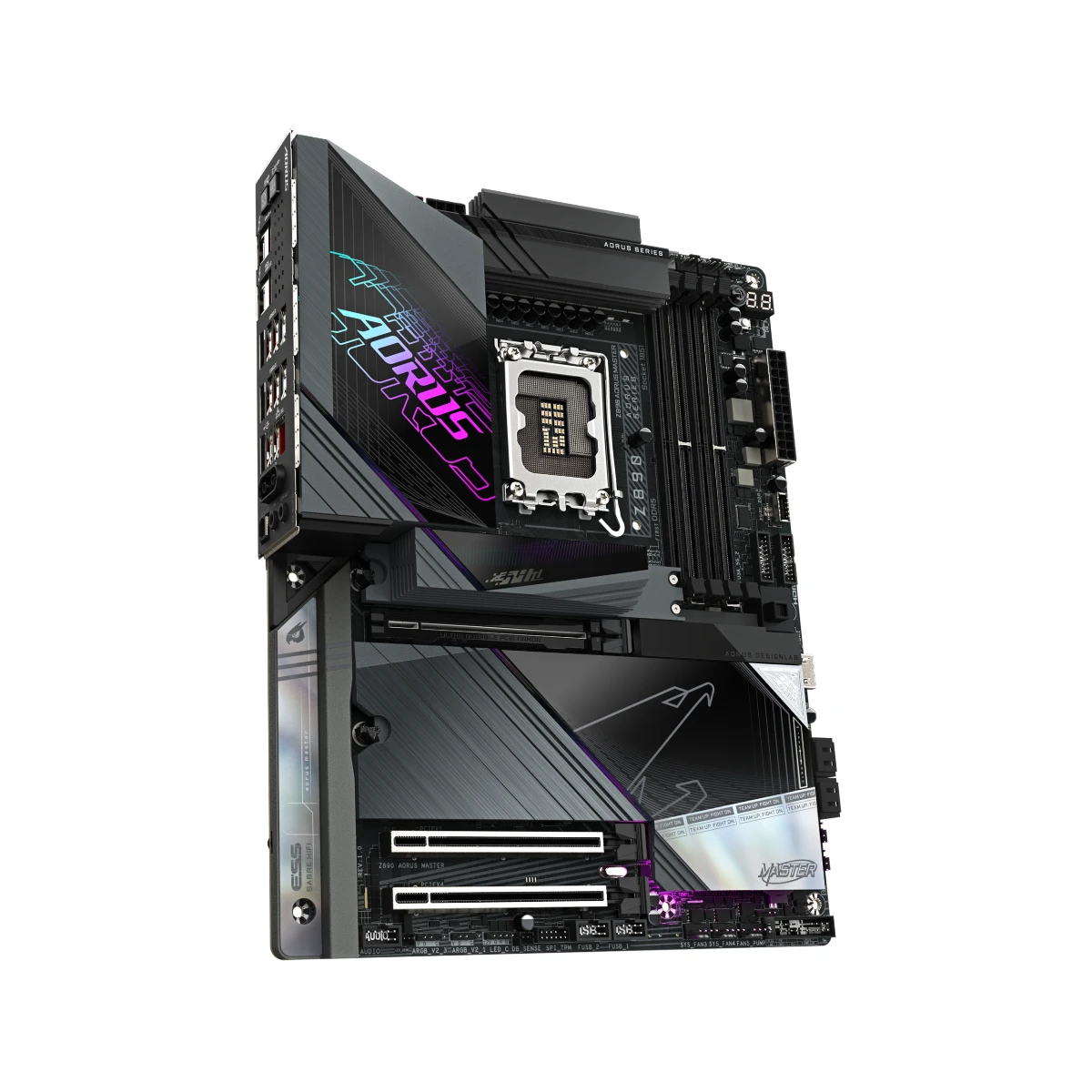 GIGABYTE Z890 AORUS MASTER LGA 1851 ATX Gaming Motherboard – Black | Z890-AORUS-MASTER view 3
