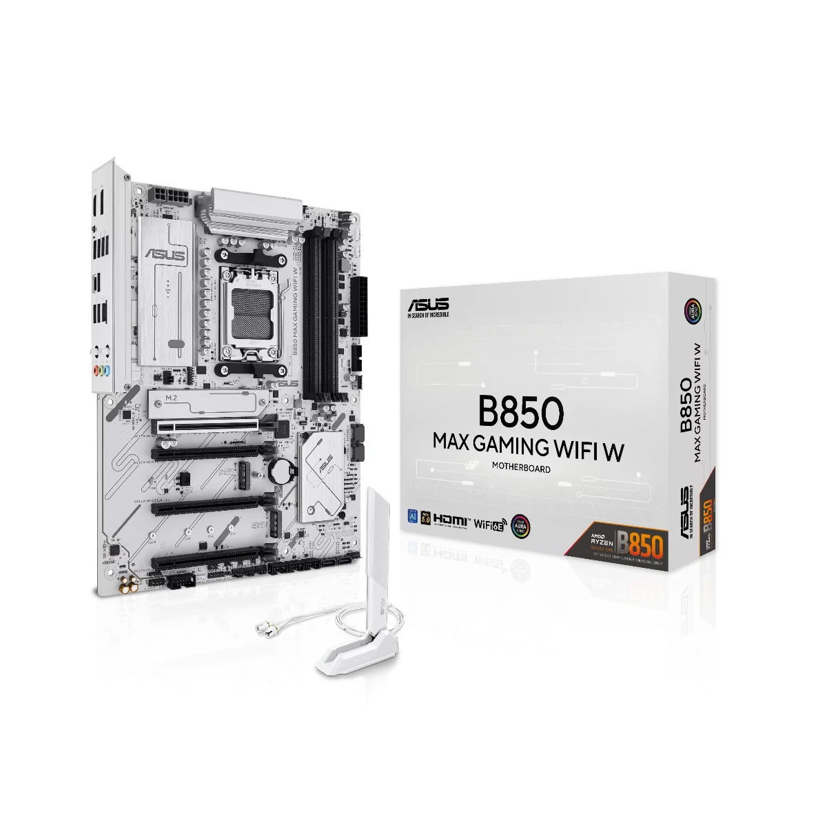 ASUS B850 MAX GAMING WIFI W AMD AM5 ATX Motherboard | 90MB1M10-M0EAY0