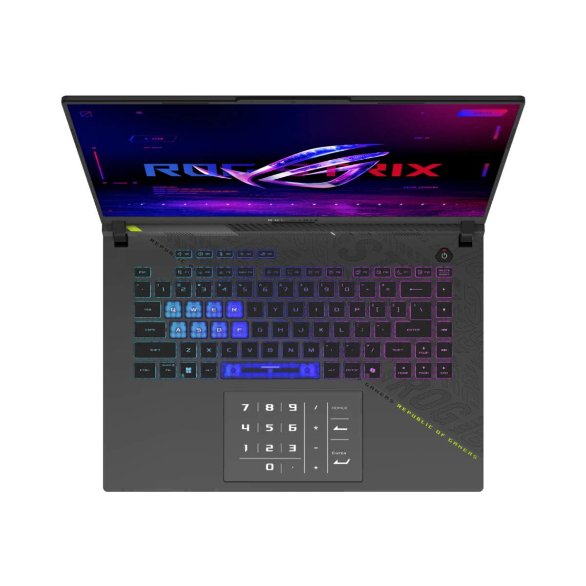ASUS ROG Strix G16 Gaming Laptop (GeForce RTX 5070 Ti, AMD Ryzen 9 8940HX, 32GB RAM, 1TB SSD, 16" WUXGA 165Hz, Windows 11 Home, Gray) - G614PR-RV009W view 2