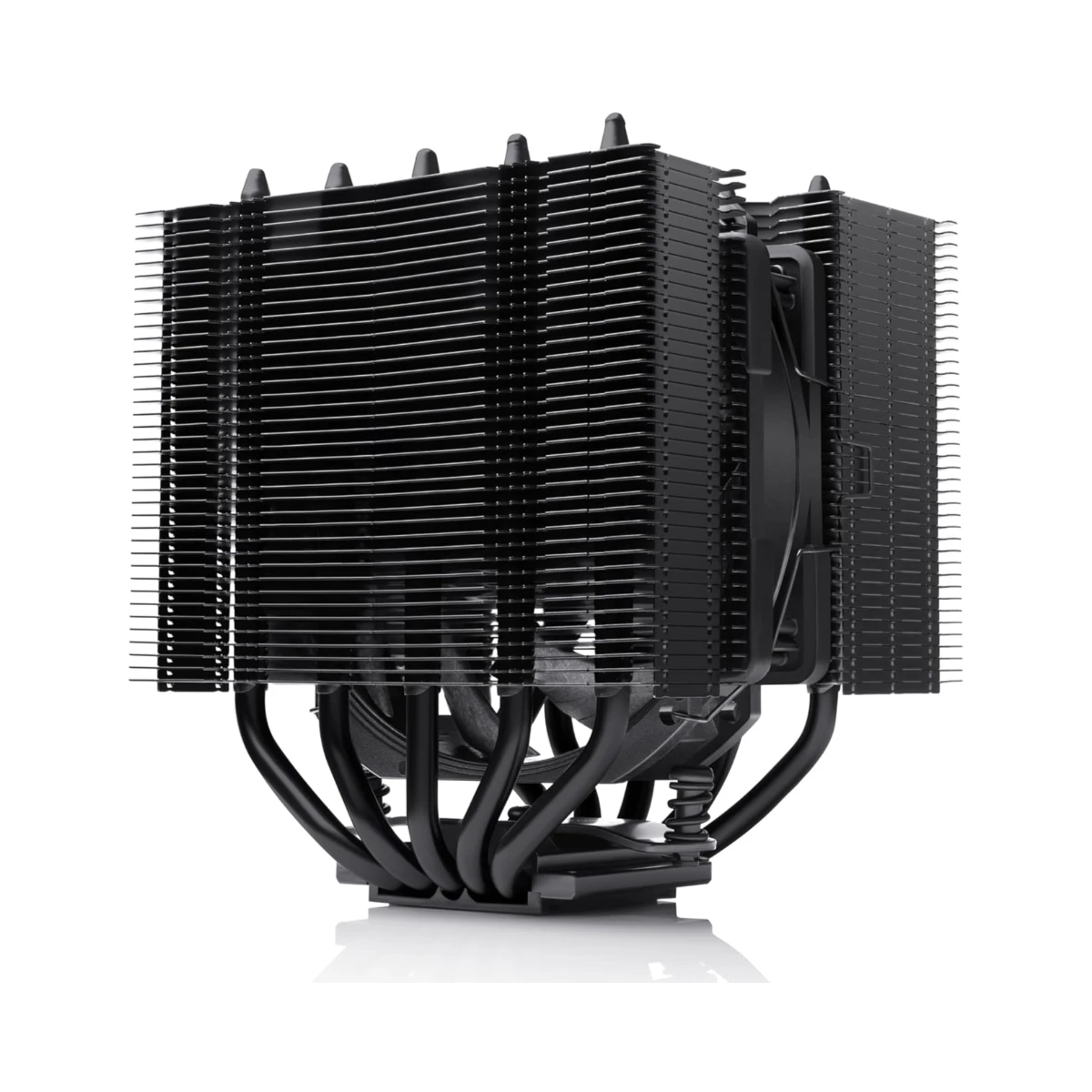 Noctua NH-D12L chromax.black Premium Air CPU Cooler - Black (NF-A12x25r 120mm Fan, SSO2 Bearing, 2000 RPM) - NH-D12L CH BK