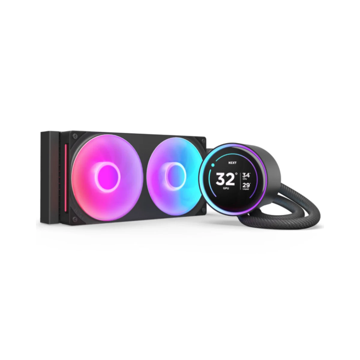 NZXT Kraken Elite 240 RGB AIO CPU Liquid Cooler – Black - RL-KR24E-B2