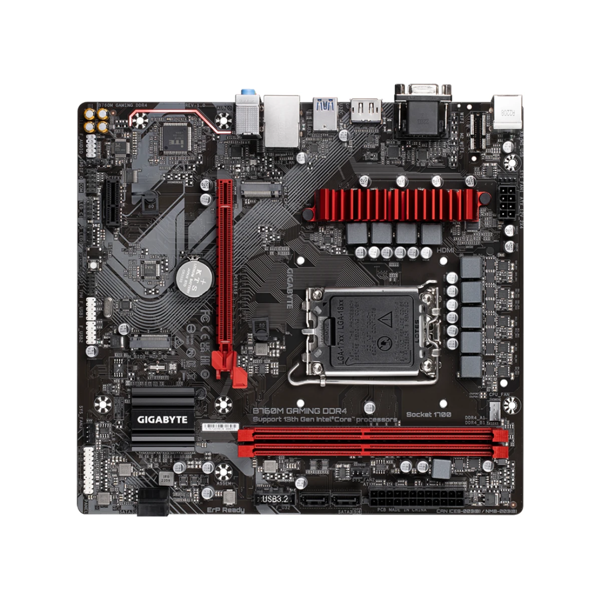 Gigabyte B760M GAMING DDR4 Intel LGA 1700 Micro-ATX Motherboard | B760M-GAMING-DDR4 view 4