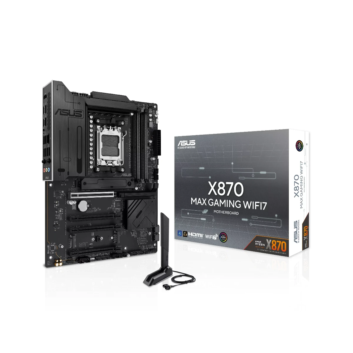 ASUS X870 MAX GAMING WIFI 7 AM5 DDR5 PCIe 5.0 ATX Motherboard | 90MB1LY0-M0EAY0