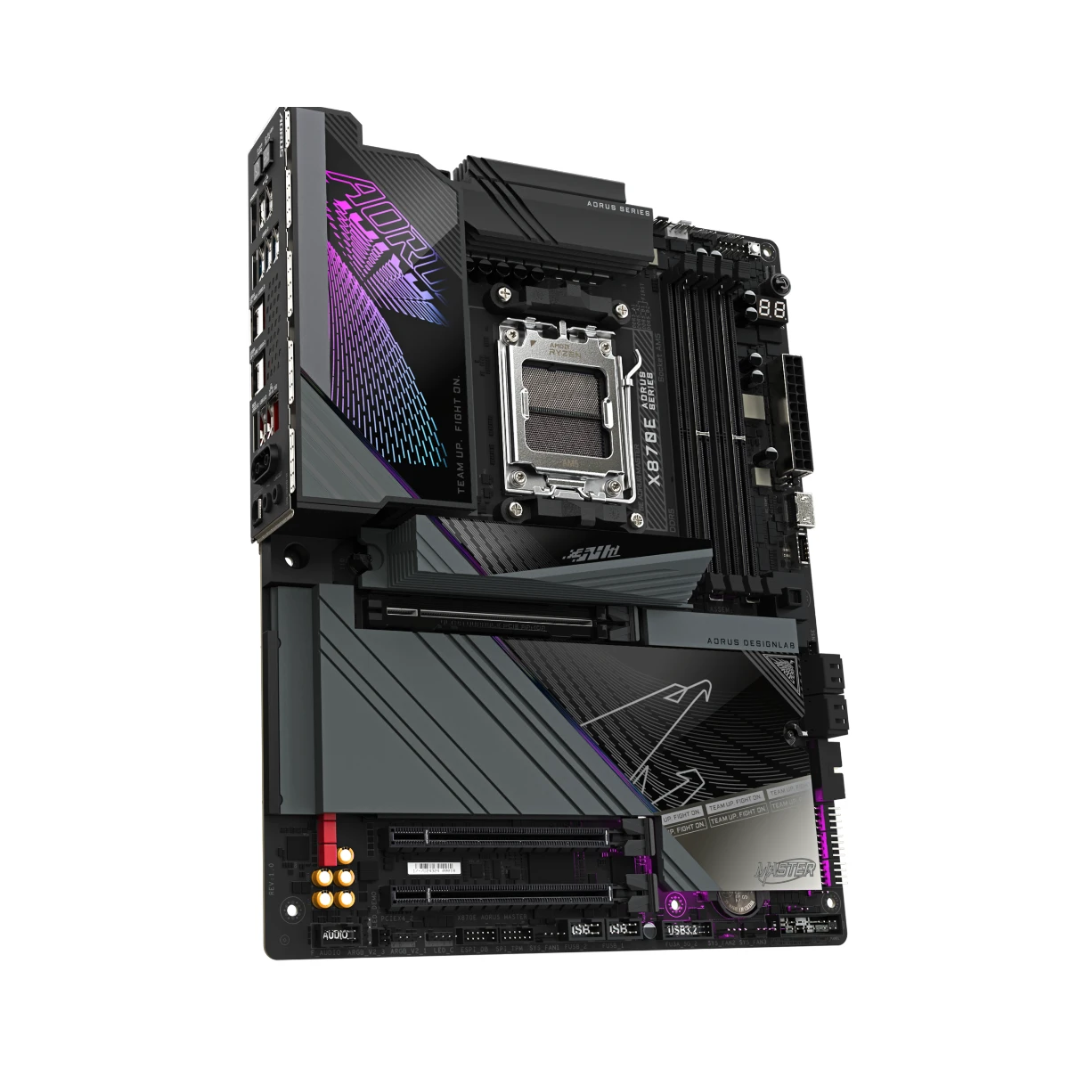Gigabyte X870E AORUS MASTER AM5 ATX Gaming Motherboard | X870E-AORUS-MASTER view 3