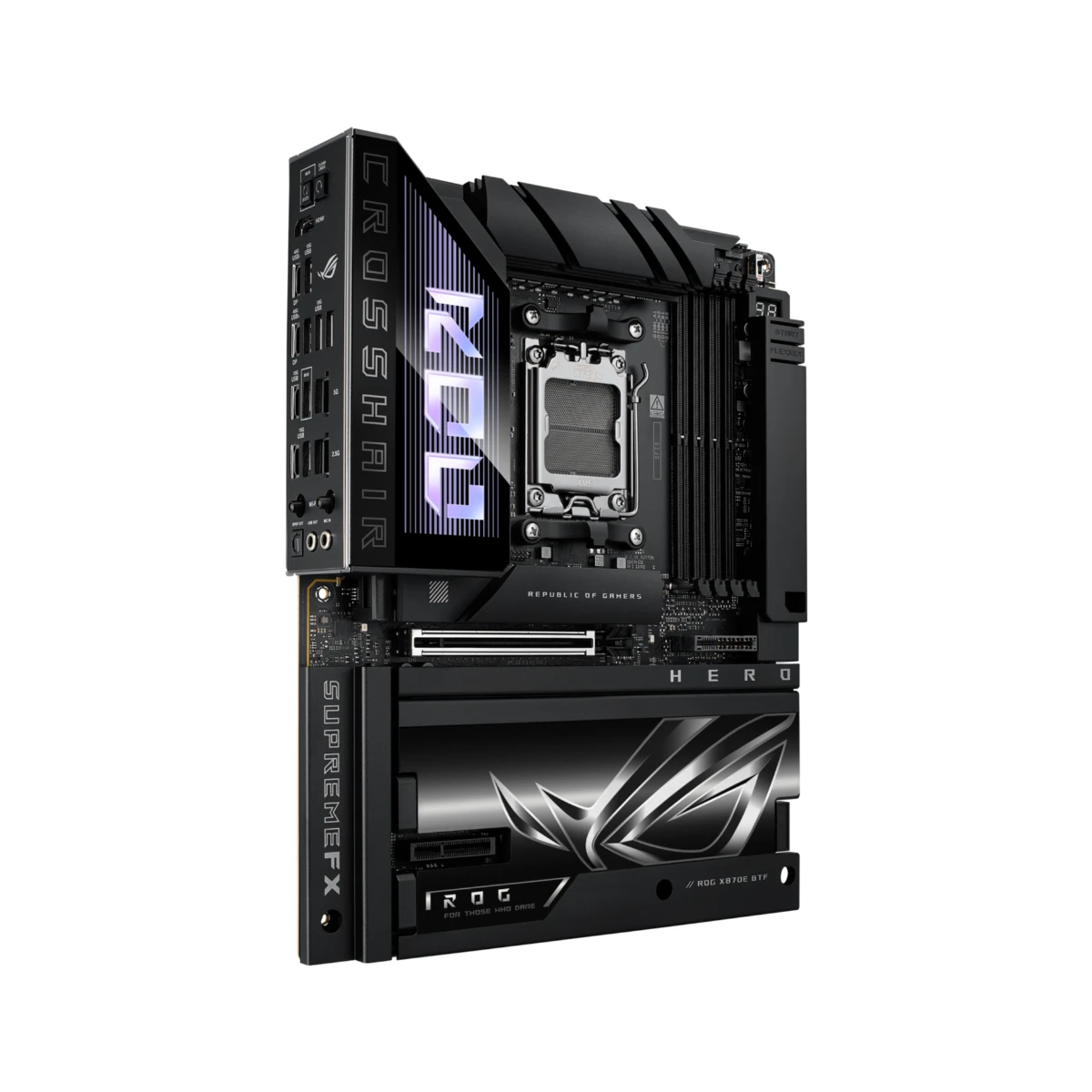 ASUS ROG CROSSHAIR X870E HERO BTF DDR5 AM5 ATX Motherboard | 90MB1MX0-M0EAY0 view 3