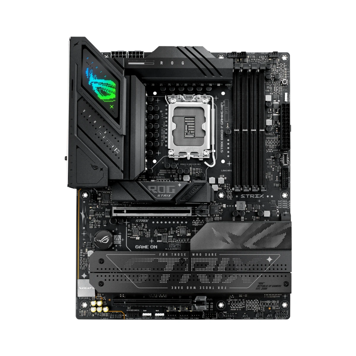 ASUS ROG STRIX B860-F GAMING WIFI LGA 1851 ATX Motherboard – Black | 90MB1JG0-M0EAY0 view 2