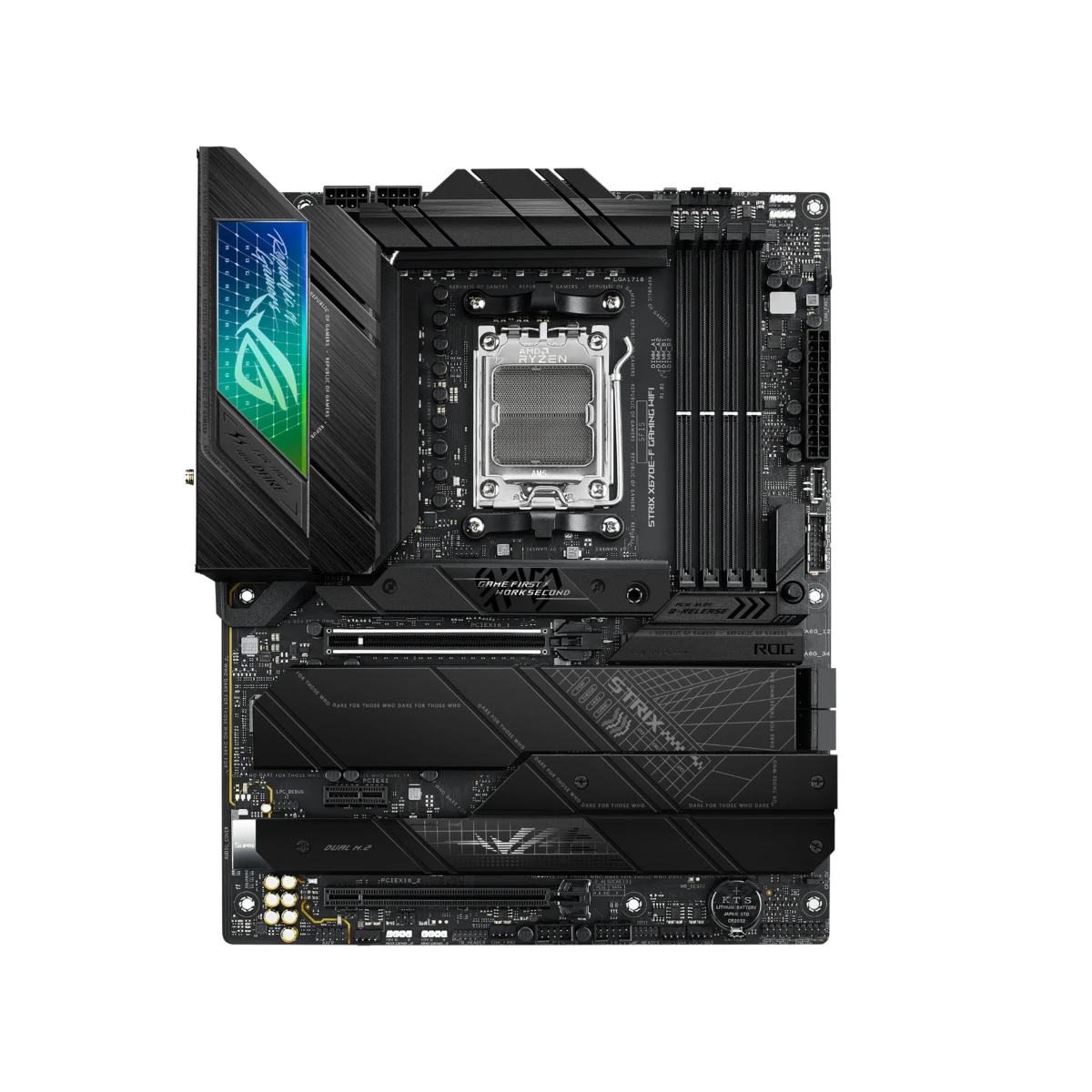 ASUS ROG Strix X670E-F Gaming WiFi AM5 ATX Motherboard – AMD X670E, DDR5, PCIe 5.0 | 90MB1BA0-M0EAY0 view 2